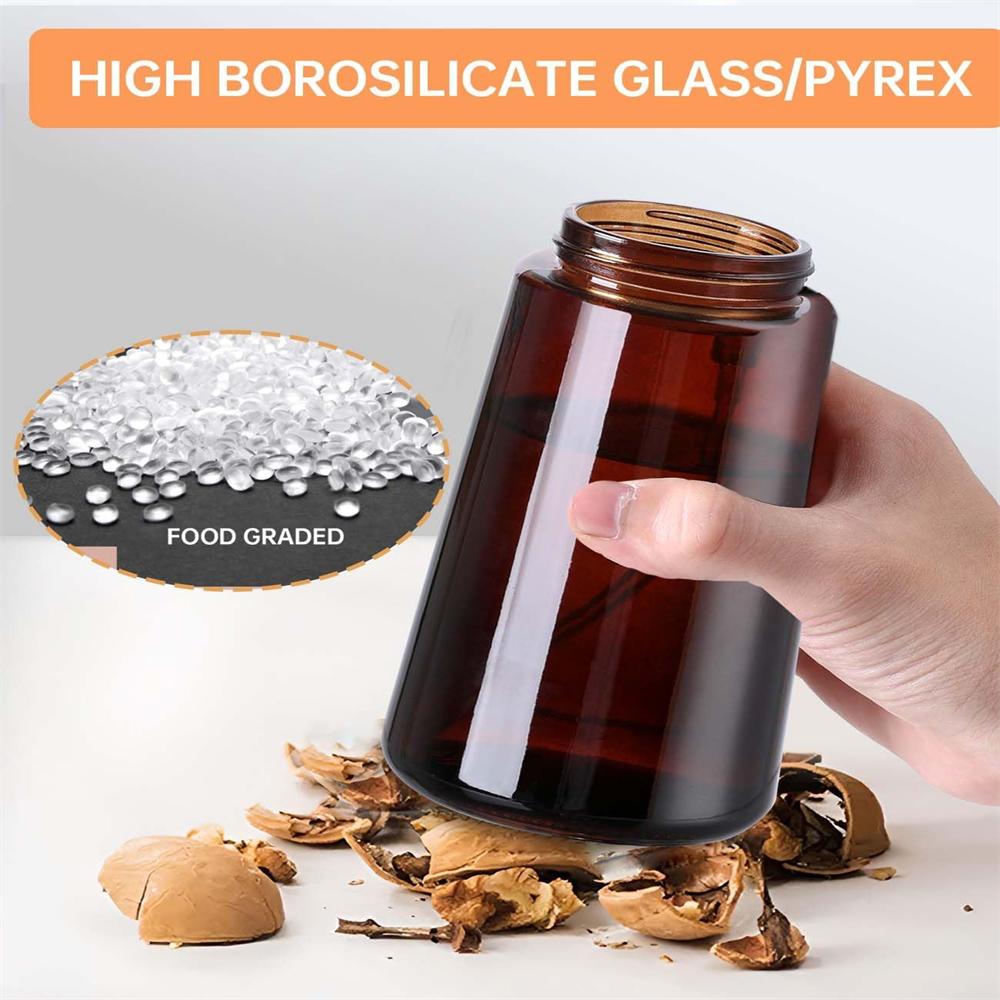 Oil Sprayer for Cooking,470ml 2 in 1 Olive Dispenser Bottle Kitchen Gadgets for Air Fryer/BBQ,Glass Mister Spray with Stickers