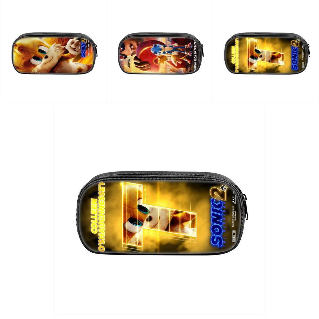 Sonic The Hedgehog Pencil Case With Nylon Material For School Students And Collectors