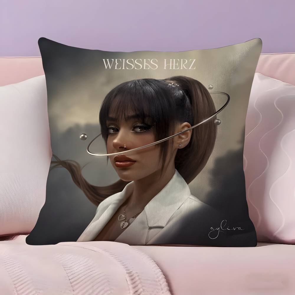 

A-Айлива Немецкая певица Наволочка Наволочка Ультрамягкая Приятная к коже Ткань Облачный Комфорт & Потайная Молния 12x12Inch