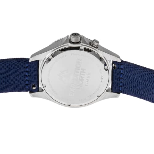 TIMEX Expedition North Watch, Navy Dial, Stainless Steel, Mineral Glass, Quartz Movement, 41mm, American Brand, Unisex, Black, TW2W22000