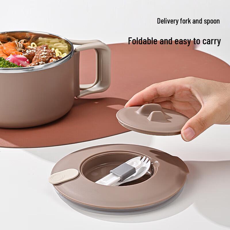 maxcook 1200 мл термоизолированная миска для лапши из нержавеющей стали 316