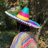 Natural Straw Mexican Party Hat Wide Brim Carnival Sombrero Summer Mexican Straw Hats  Party Decor