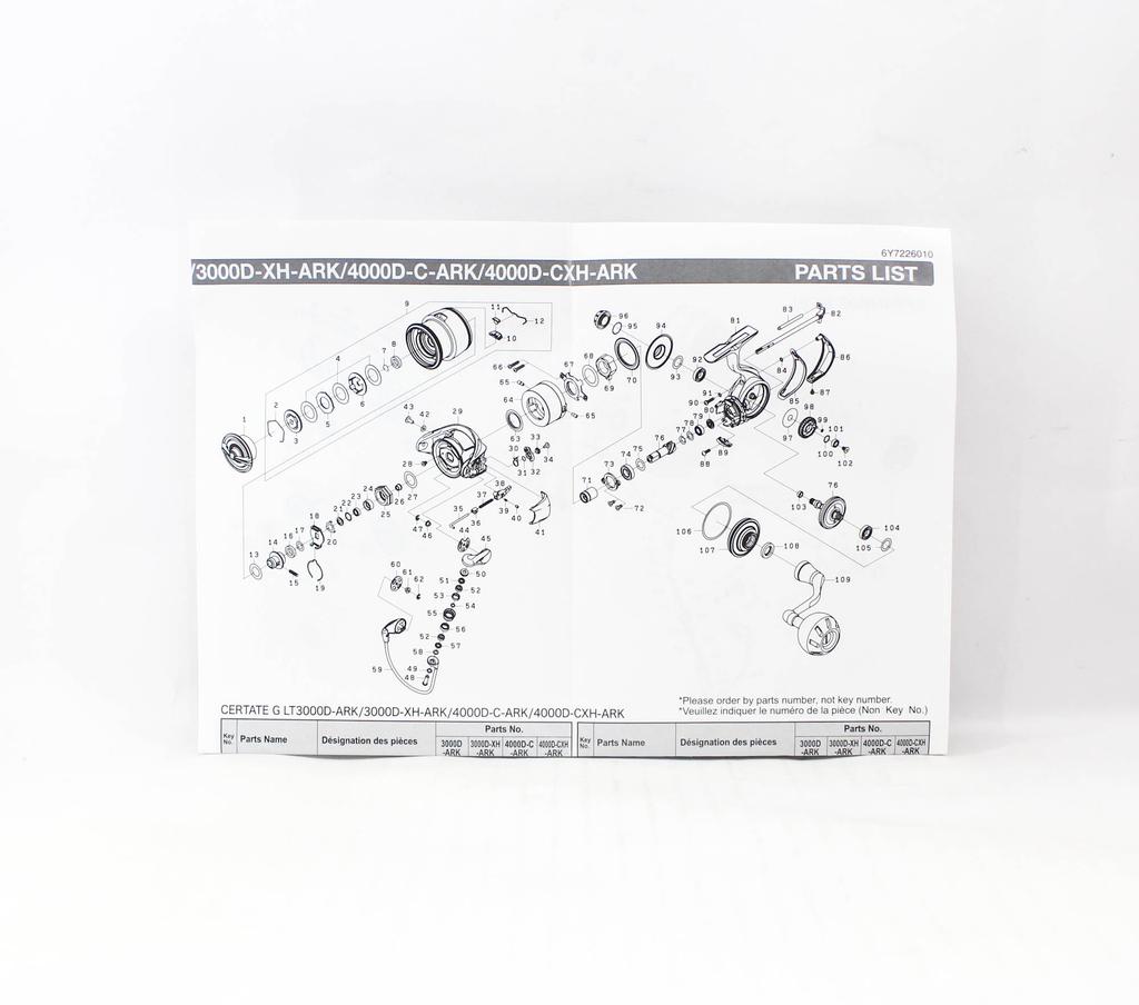 Daiwa Angelrolle Spinning 24 Certate-G LT 3000D-XH-ARK (9512)