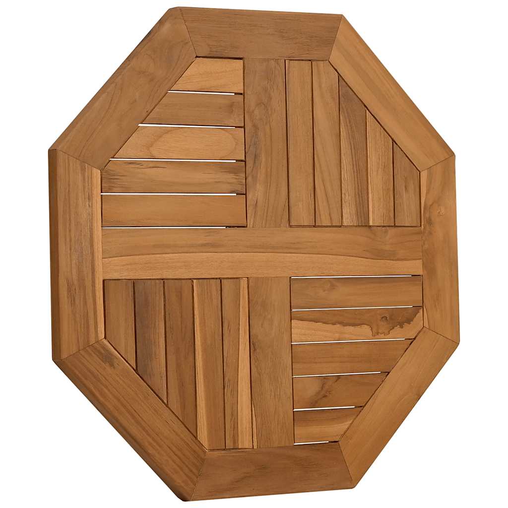 Tischplatte 60x60x2,5 cm Achteckiges Massives Teakholz