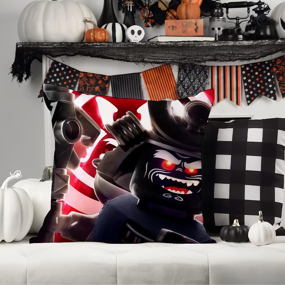 Movie Adventure N-Nin J-Jago Pillow Case Office Cushions Suitable For Sofa Car Bedroom Decorative Cushion Cover