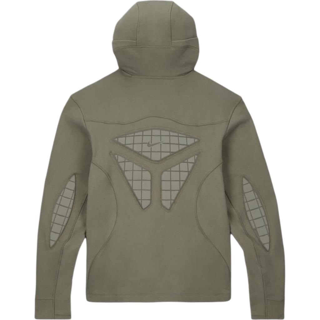 Nike ISPA Patchwork Hooded Pullover Long Sleeve Sweatshirt Unisex Tops Dark-Mud-Gray FJ7351-053