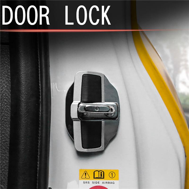 NEW-12Set TRD Door Lock Buckle Upgraded Stabilizer Cover Latches Stopper For-Lexus-Toyota Series Eliminate Abnormal Space