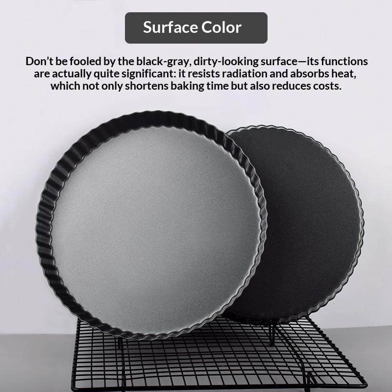 Fluted Pie Tart Pan Mold Baking Removable Bottom Nonstick Quiche Tool Circle Bakeware Template Dishes Cake Pans Gyh