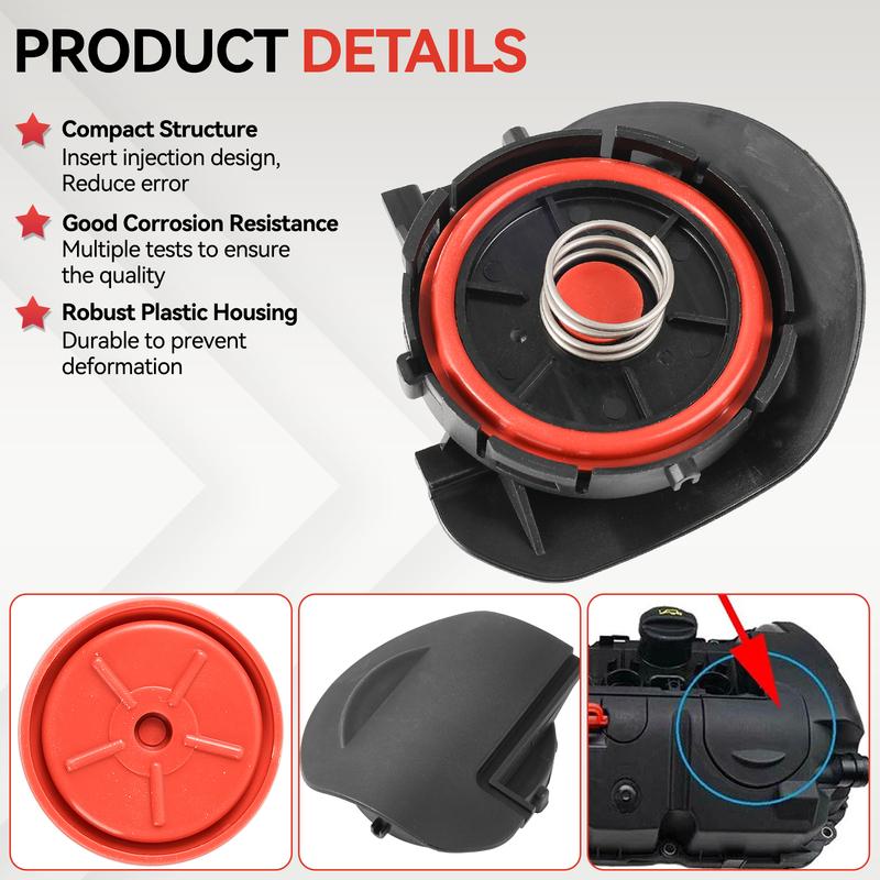 For Mini Cooper R56 R55 R57 R58 R59 R60 R61 Peugeot 207 307 PCV Valve Cover Repair Kit 11127572724 11127567162 11127646554