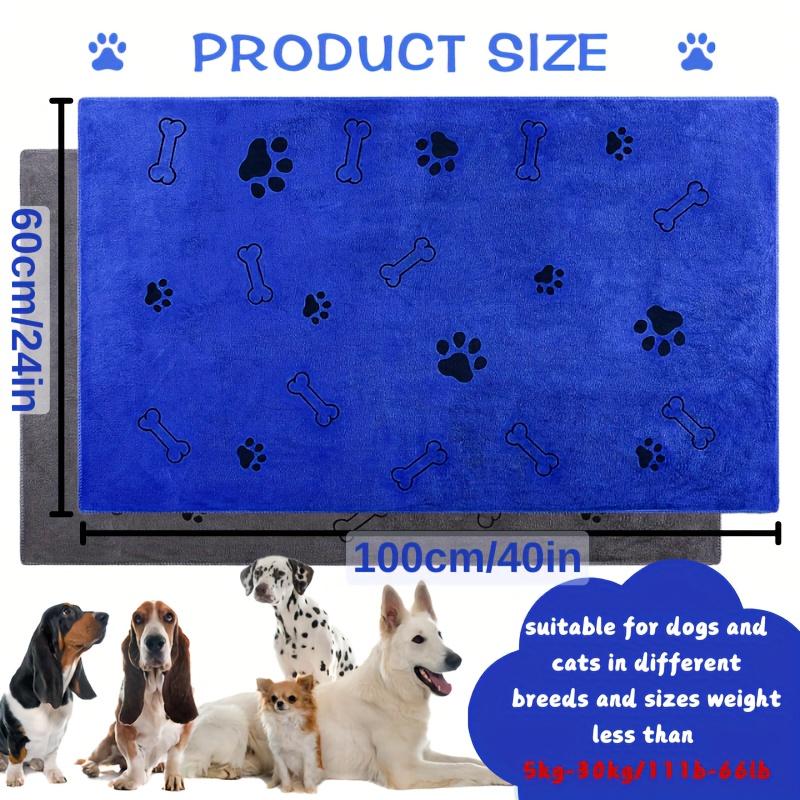 

Dog Towel Drying Dog Cat Pet Towel, Puppy Microfiber Quick-drying Dog Claw Bath Towel, Pet Bath Products синий