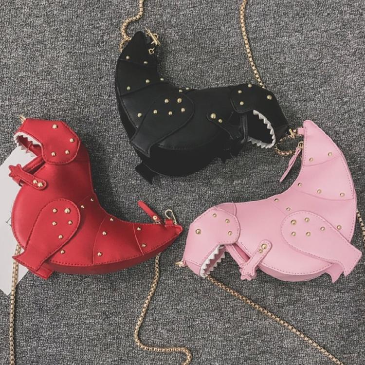 Chic PU Dinosaur Handbag Shoulder Bags Lightweight Crossbody Bag for Girls