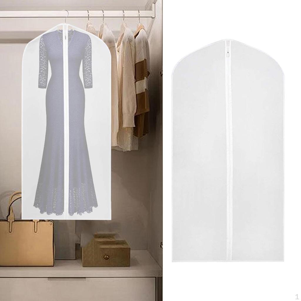 Clear Garment Cover for Closet Organization and Dust Protection
