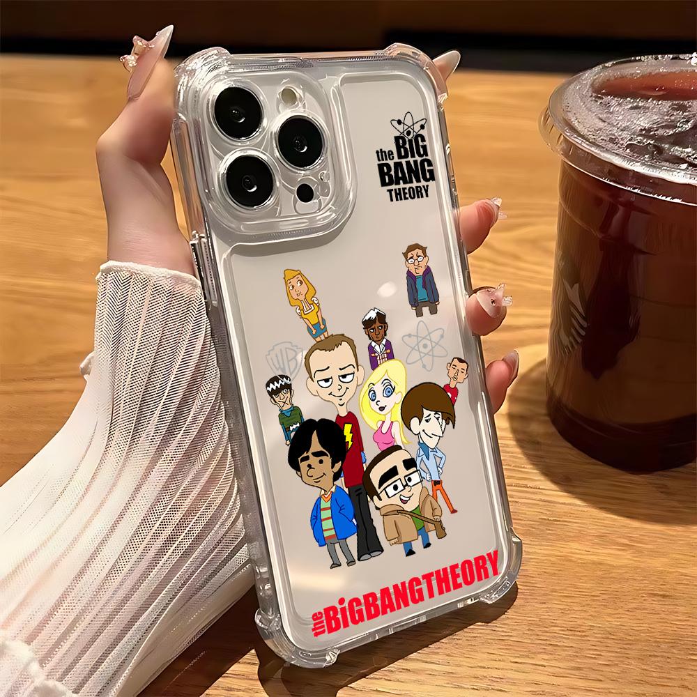 The Big Bang Theory Tv Show Phone Case For iPhone 16 15 14 13 12 11 Mini Pro Max X XR XSMax 7 8 Plus Anti Fall Transparent Cover