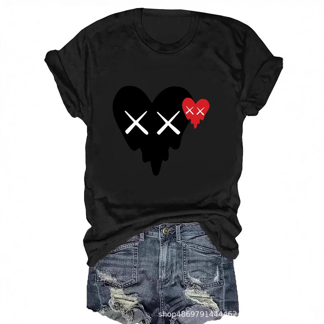 

Women s Cross-Border Round Neck Fashion T-Shirt Extra Large