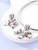 Charm Plata Copper Colors Santa Claus Snowman Cottage Bead Charms Pendants For Genuine Bracelets For Women DoItYourself Jewellery Love Gifts