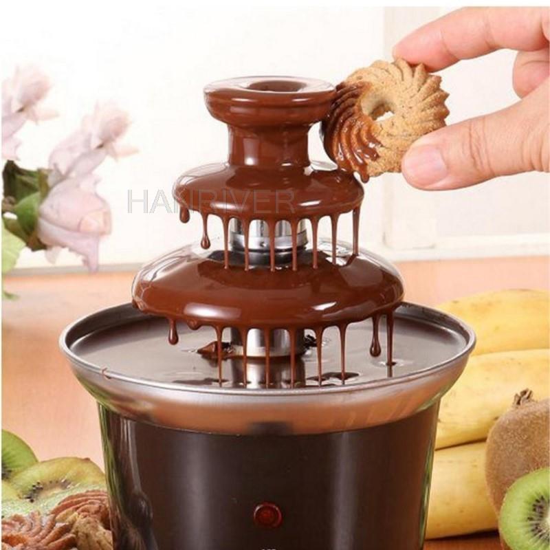 Three-layer Chocolate Fountain Machine Automatic Melting Tower Waterfall Hot Pot Melting Machine Household Commercial