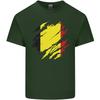 Torn Belgium Flag Belgian Day Football Unisexs Light Cotton Tshirt