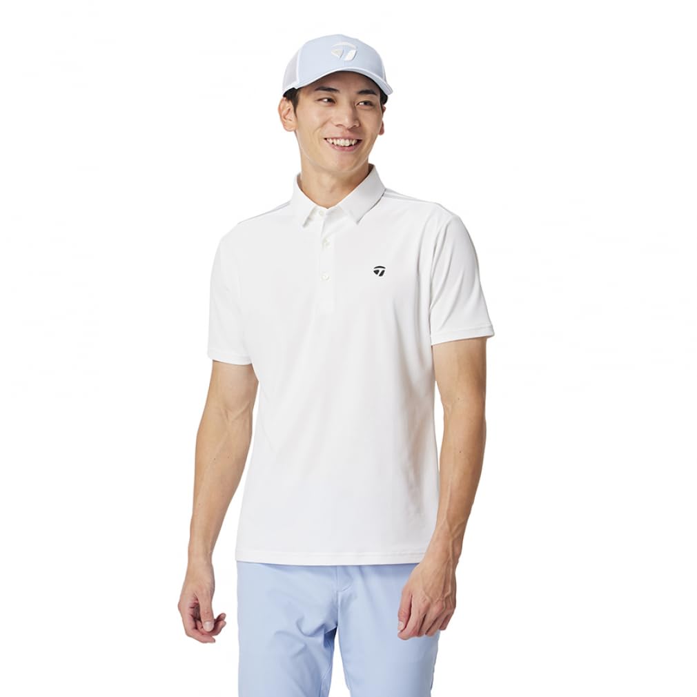 TaylorMade TM Basic S/S Polo Shirt, White, Size Small, Men's, 2025SS UN634