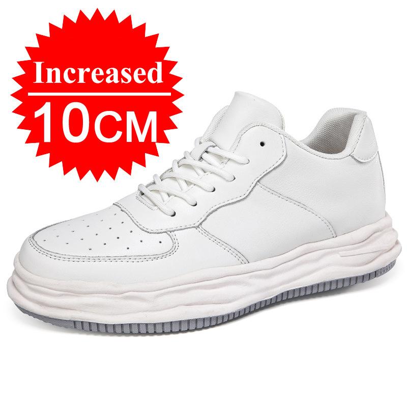 Fashion Men Elevator Shoes 6cm Height Increase Shoes 8cm Invisible Height Increasing Shoes Fashion Low Top Boots Lace Up Sneakers Shoes