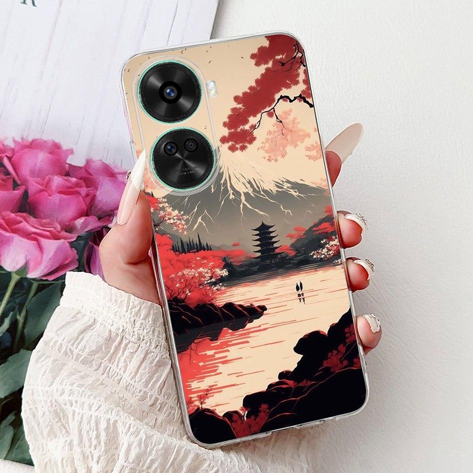 For Huawei Nova 11 SE Case Nova 12 SE Cover BNE-LX1 Funda Fashion Flower TPU Soft Silicone Phone Case For Huawei Nova 12SE Shell