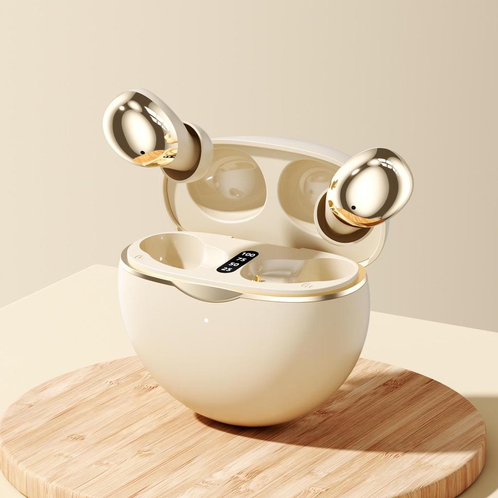 New Mini Bean-Shaped True Wireless Bluetooth Earbuds - Long Standby, High-Quality In-Ear Earphones