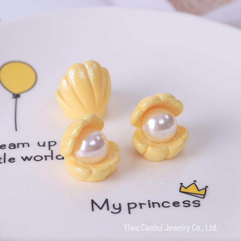 Ocean Pearl Shell Resin Jewelry DIY Keychain & Phone Chain Accessories