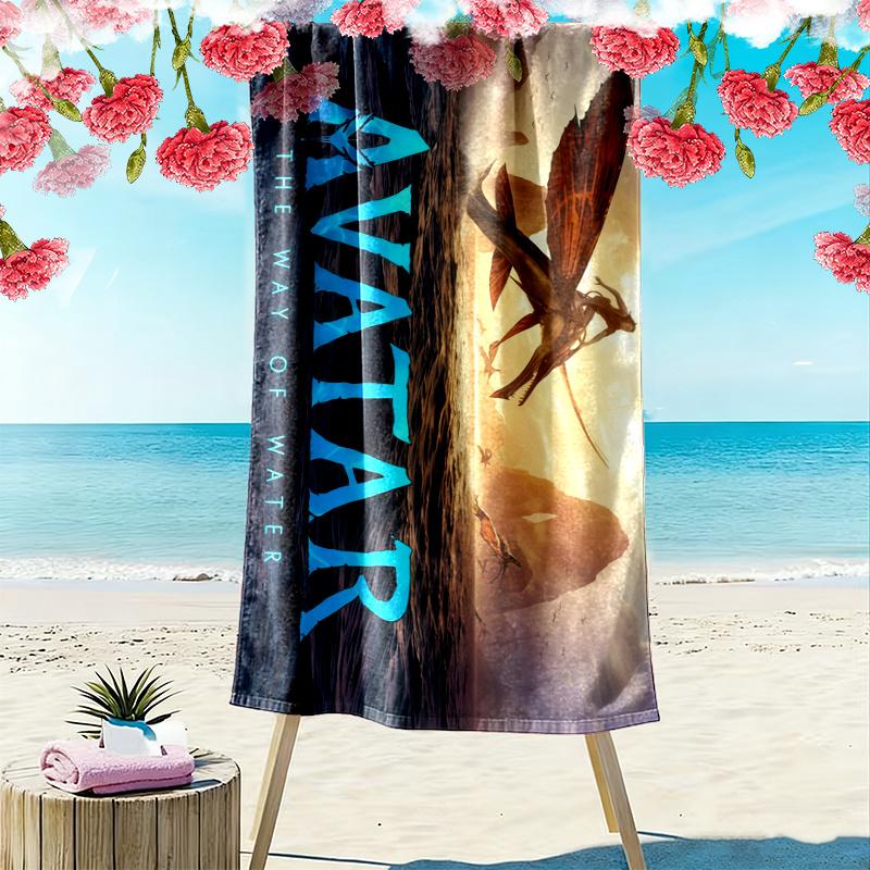 Avatar Print Beach Towel, Large Soft Quick Dry Towel for Beach Camping Swimming