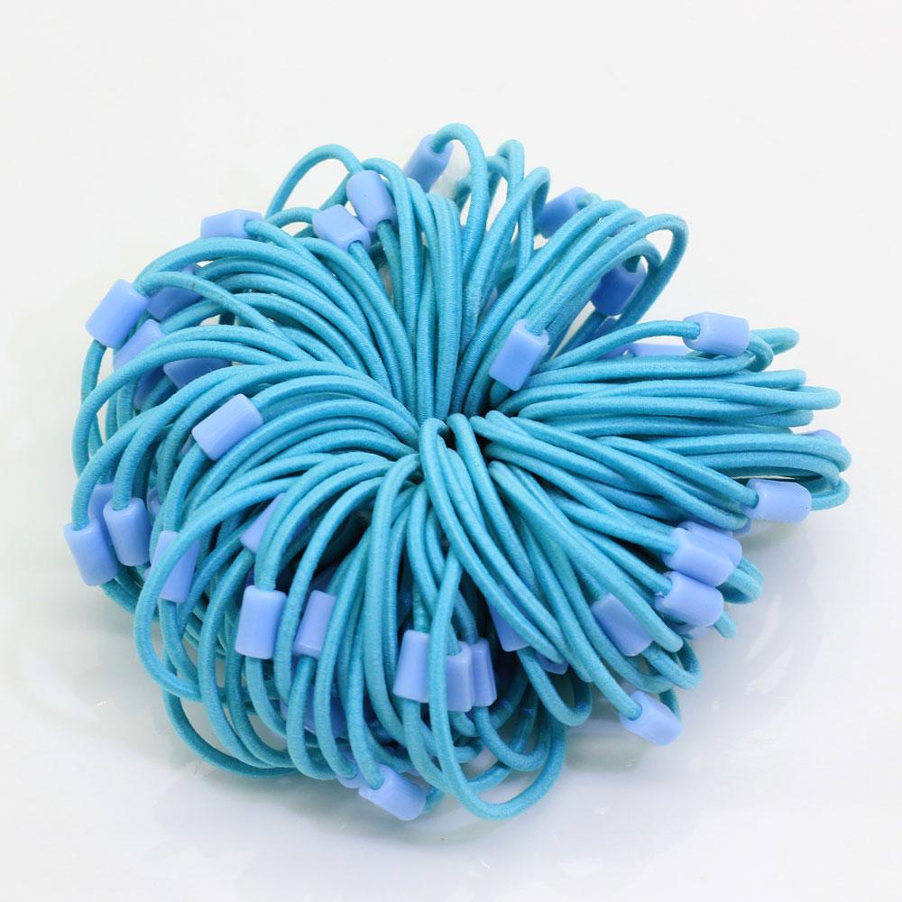 Acrylic Beads Elastic Hair Rope Knotted Elastic Hair Ties Ponytail Holder