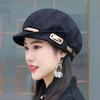 Face-Slimming Women's Beret: Loose Fit, Short Brim Newsboy Painter Hat for Spring & Autumn