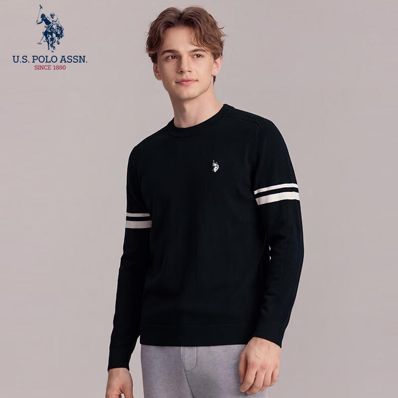 U.S. POLO ASSN. Men's Premium Wool-Blend Crewneck Sweater