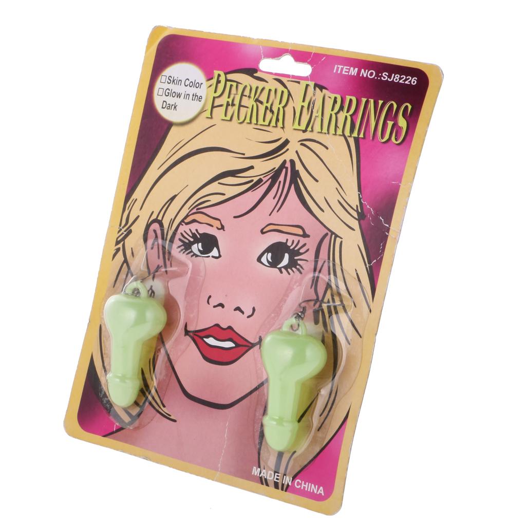 Fluorescent The Dark Funny Earrings Eardrop