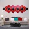 Adhesivo de Pared de Espejo Acrílico 3D Hexagonal - Decoración para Restaurante y Hogar