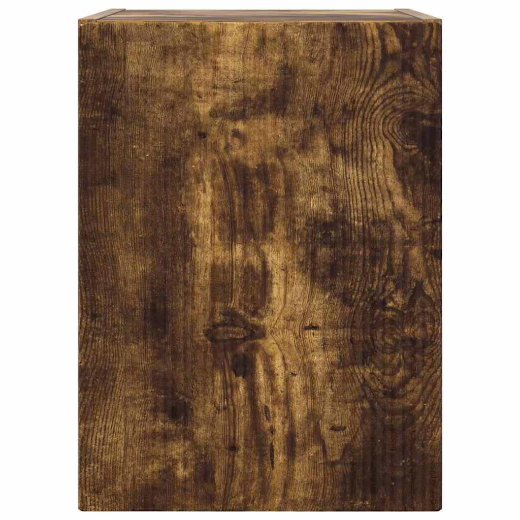 TV Wall Cabinet Smoked Oak 30 x 31 x 40 cm Engineered Wood