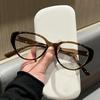 Retro Cat Eye Presbyopic Reading Glasses Anti Blue Light Fashionable Ultra Light Unisex Transparent Eyewear