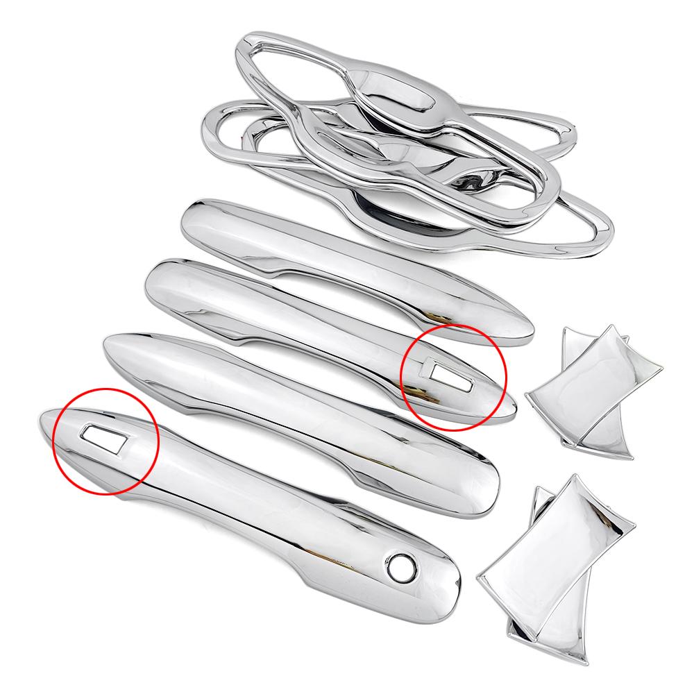

For Toyota Camry 2018-2026 Car Exterior Chrome Door Handle Cover Trim and Door Bowl Cap Anti Scratch Protector Decor Sticker With Smart Enter