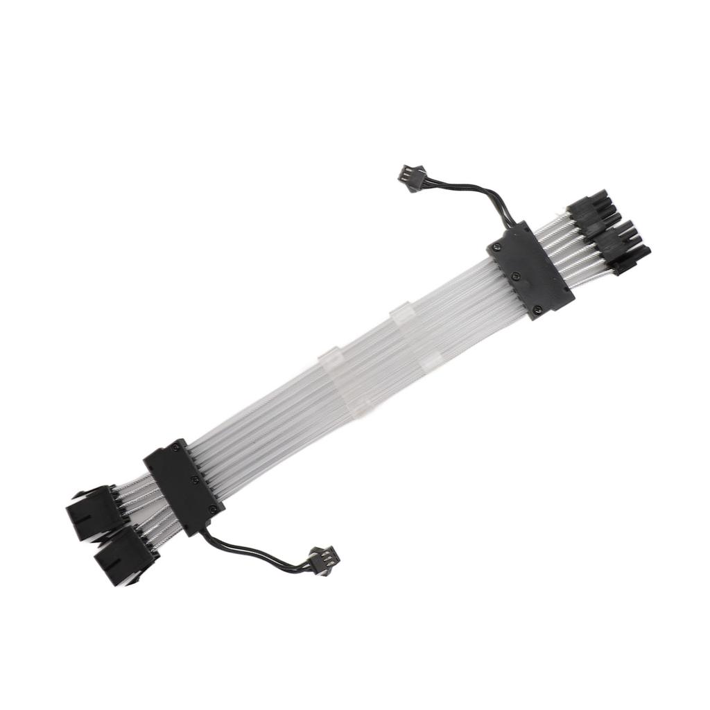 RGB PSU Cables ARGB GPU Power Supply Cable 2x8 Pin Extension Cable Kit 5V 3Pin Synchronized for PC Chassis