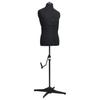 vidaXL Dressmaker's Dummy Adjustable Male Black Size 37-45