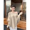 Andy Velvet, Gentle Wind Sweater Women's Autumn and Winter 2025 New Solid Color Diagonal Neck Warm Knitted Sweater