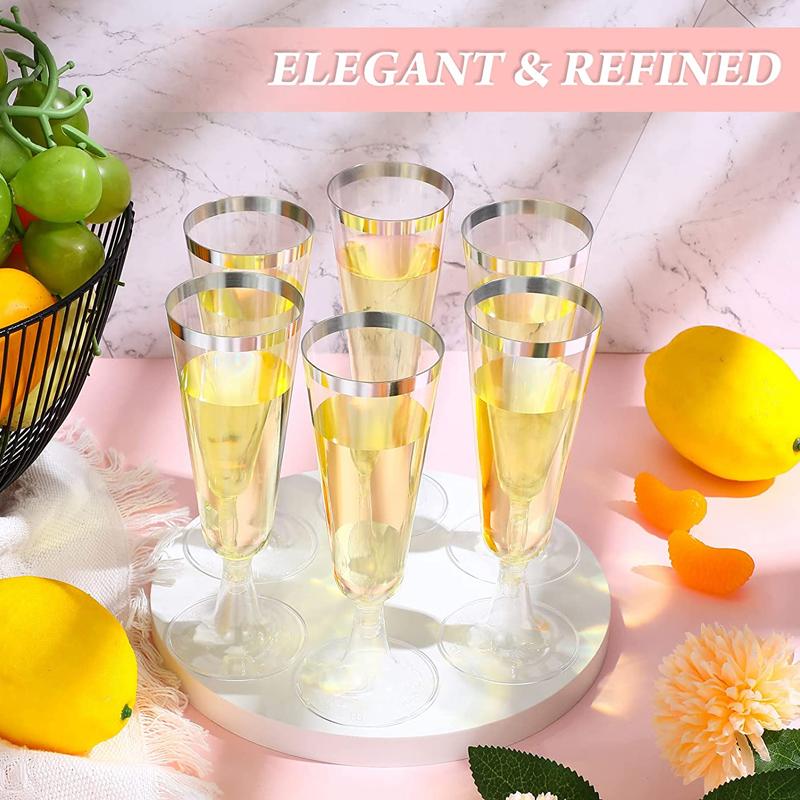 6/12/24/36 PCS Disposable Red Wine Glass Plastic Champagne Flutes Glasses Cocktail Goblet Wedding Party Supplies Bar Drink Cups