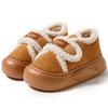 Women's 2025 Indoor/Outdoor Plush Winter Slippers: Thick-Soled, Warm Cotton, Closed-Heel.