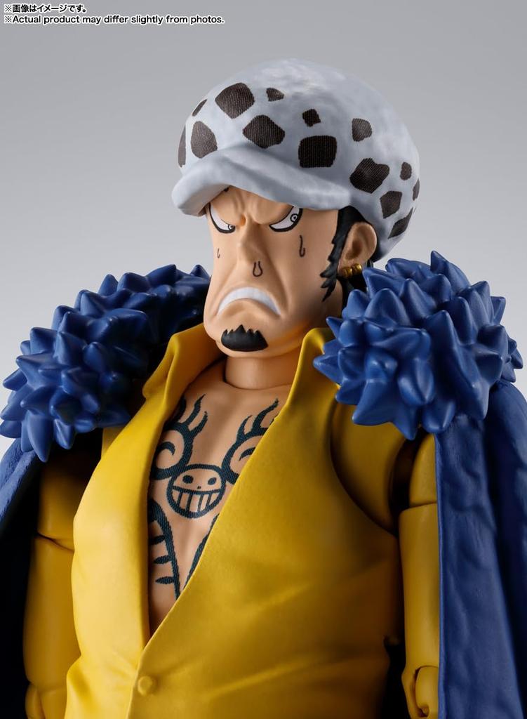 TAMASHII NATIONS ONE PIECE Trafalgar Law Battle of 160mm PVC ABS Painted Movable Figure S.H.Figuarts -The Onigashima- Approx. &
