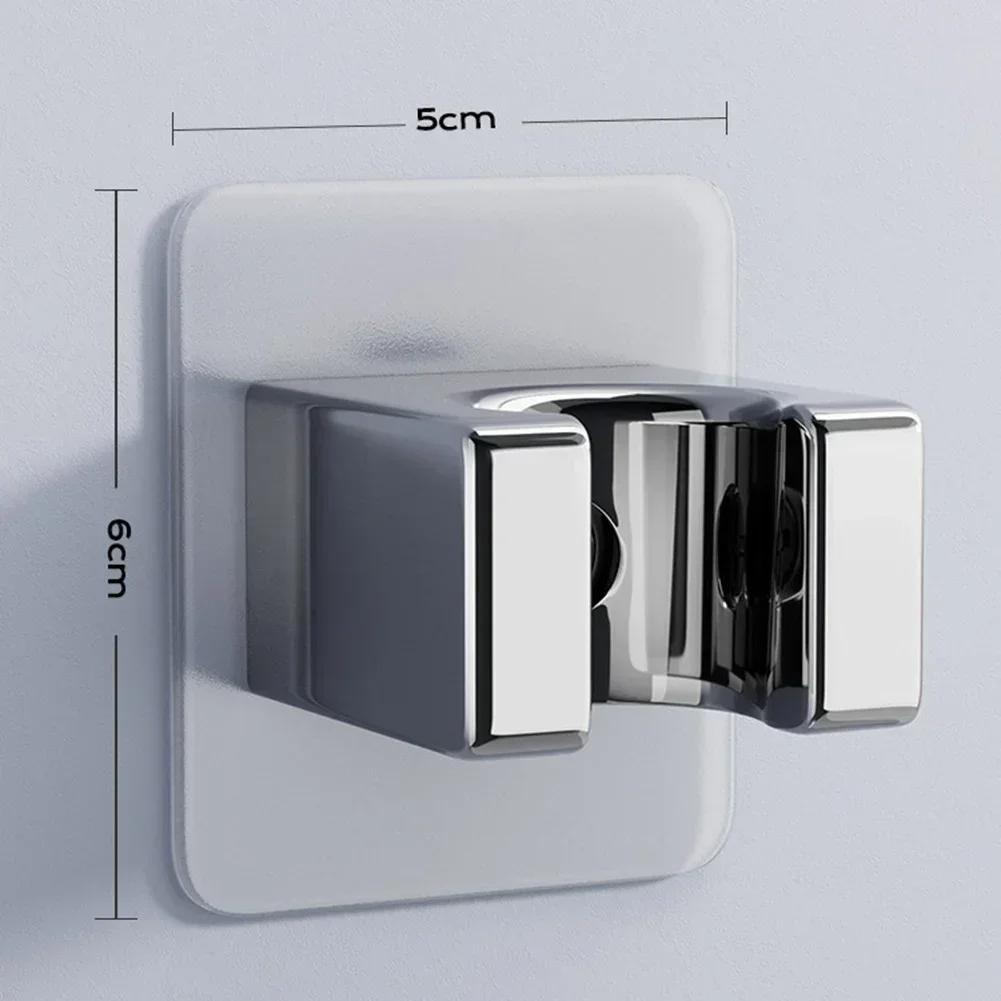 Verstellbare Duschhalterung Poliert Handbrausehalterung Stanzfrei Badezimmer Wandhalterung Halterung Befestigungszubehör