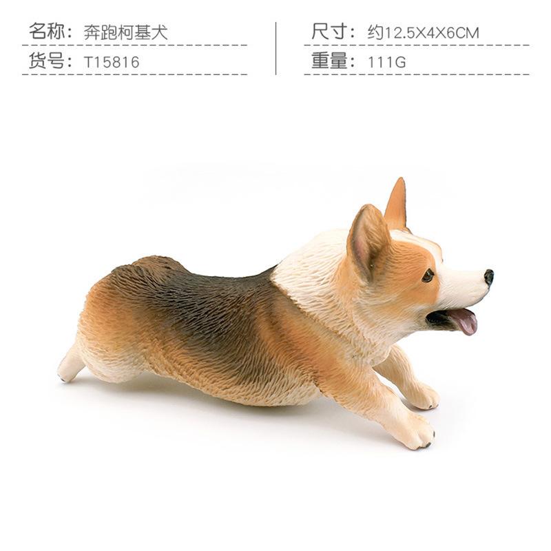 8 Simulated Dog Models Golden Retriever Bona Mountain Dog St. Bernard Short Legged Corgi Static Ornament Toys