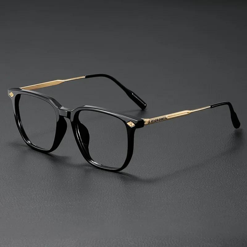 Fashion Optical Glasses Frame Women Anti Blue Light Men Business Large Square Eyeglasses Vintage Prescription Eyewear