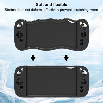 Detachable Silicone Protective Case for Switch 2 Console Cover Anti-Slip Protective Shell Tempered Glass for Nintendo Switch 2