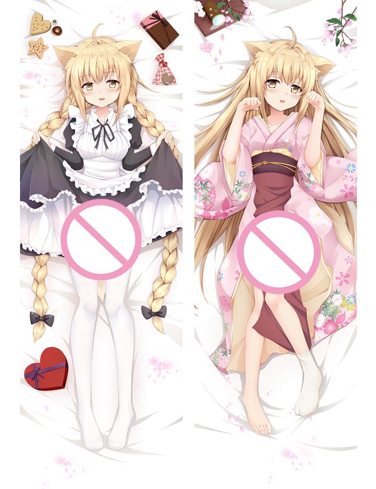 

180 см чехол Konohana Kitan Dakimakura 59 дюймов аниме обнимающая наволочка для тела Satsuki Yuzu Galgame персонаж постельное белье подушка отаку