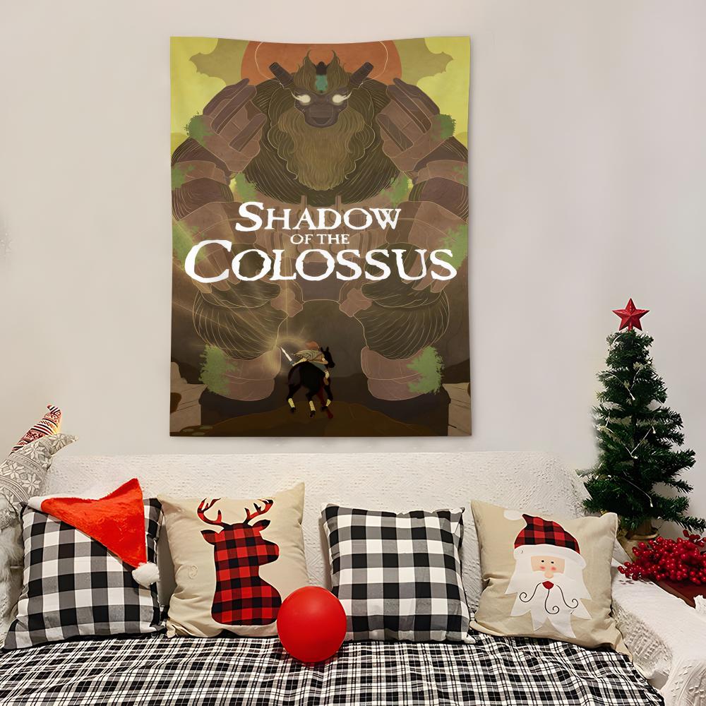 

Game Sshadow Of The Colossus Tapestry Decoration Art Microfiber Background For Bedroom Living Bar Garden Outdoor Festival 74x94cm(29x37in)