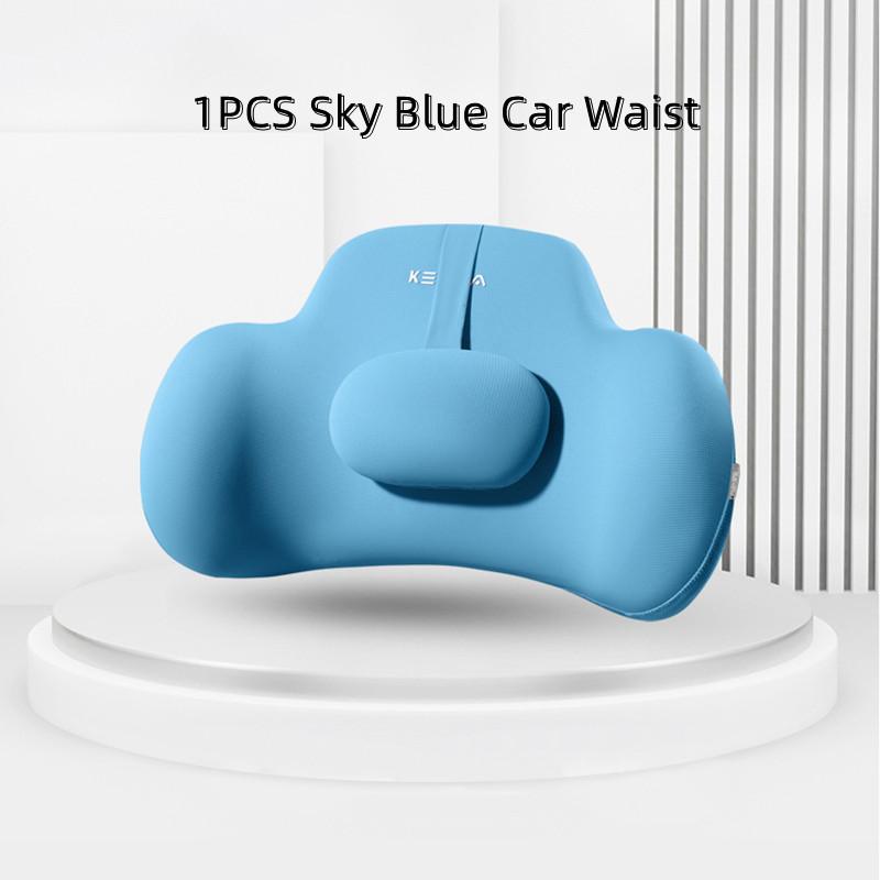 Car Headrest Neck Pillow Washable Waist Pillow for Car Seat Back Cushion Memory Foam Auto Lumbar Universal Automobiles