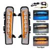Car LED Daytime Running Light DRL For Ford Edge 2009 2010 2011 2012 2013 2014 Dynamic Turn Signal White Yellow Blue Fog Lamp 12V