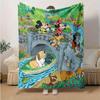 1pc, Mickey and Minnie (10) Home Decor Blanket: A Cozy Flannel Throw for Bedroom, Living Room, Travel, Camping, Car, Beach, Office Naps, Perfect Gift